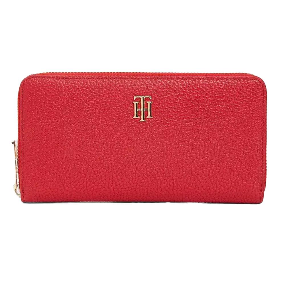 Portefeuille Rouge Femme Tommy Hilfiger Element Large pas cher