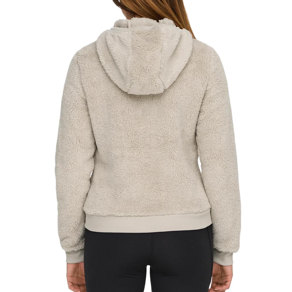 Veste Beige à capuche Femme Only Fluffy Hood vue 2