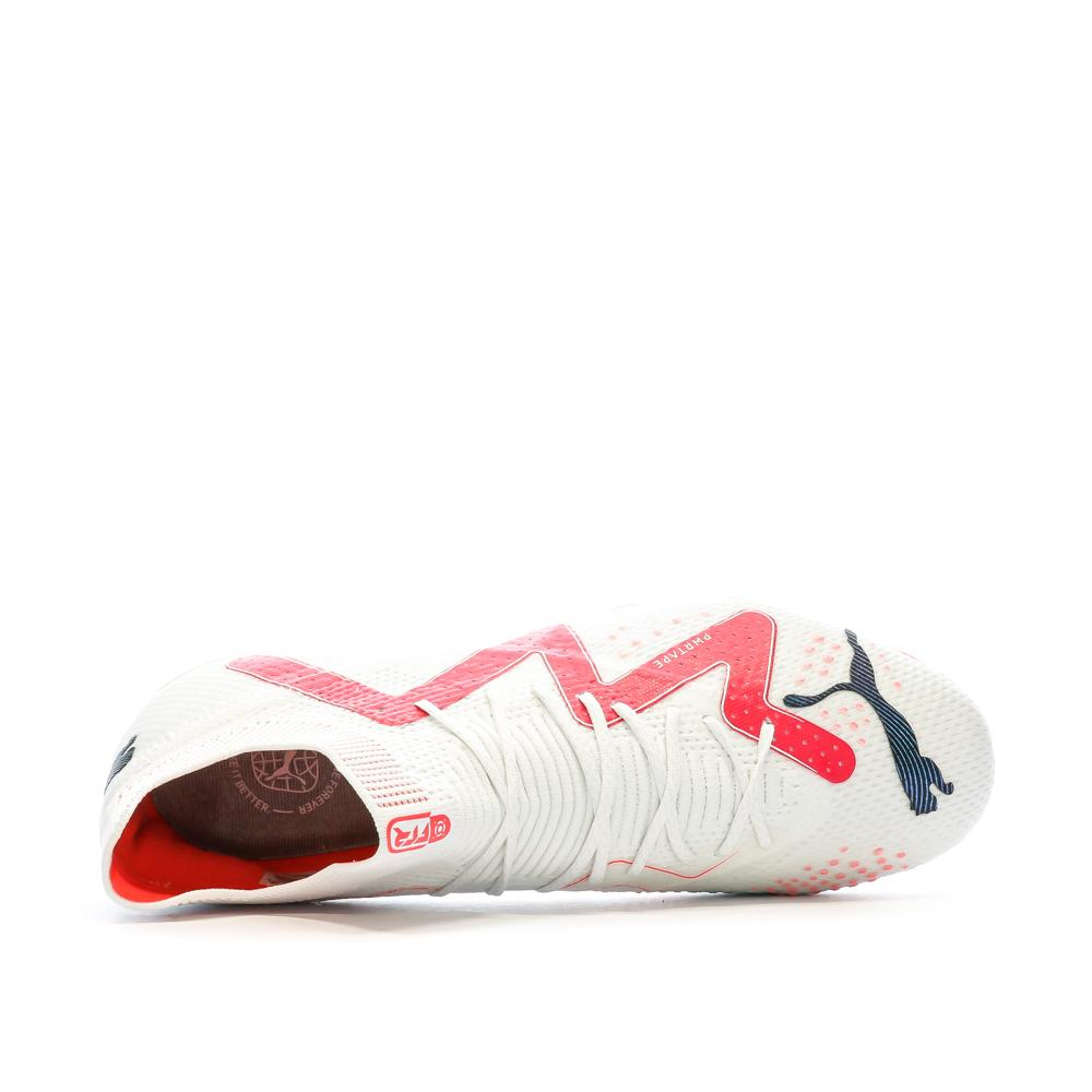 Chaussures de football Blanc/Rose Mixte Puma Future Ultimate MxSG vue 4