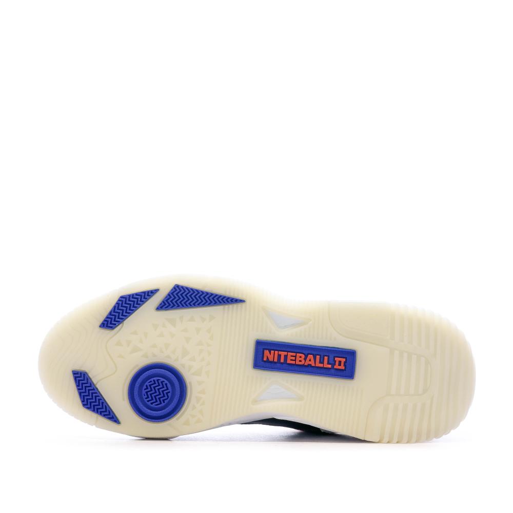 Baskets Grises Homme Adidas Niteball II vue 5