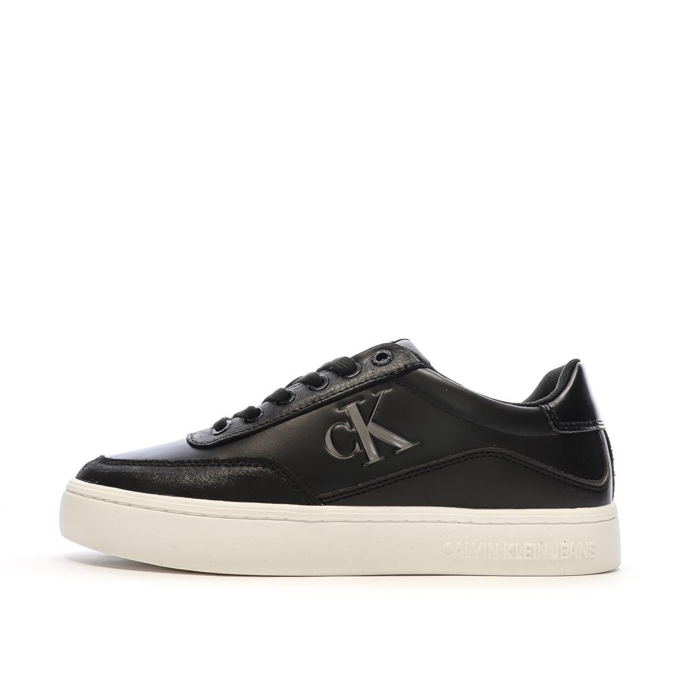 Baskets Noires Femme Calvin Klein Jeans Cupsole pas cher
