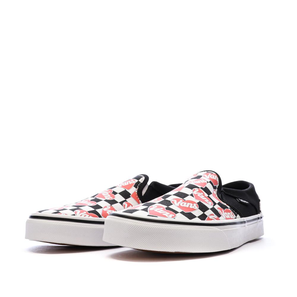 Baskets Blanches/Noires/Roses Femme Vans Asher vue 6