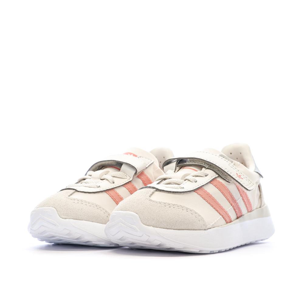 Baskets Beiges/Roses Fille Adidas Country Xlg vue 6