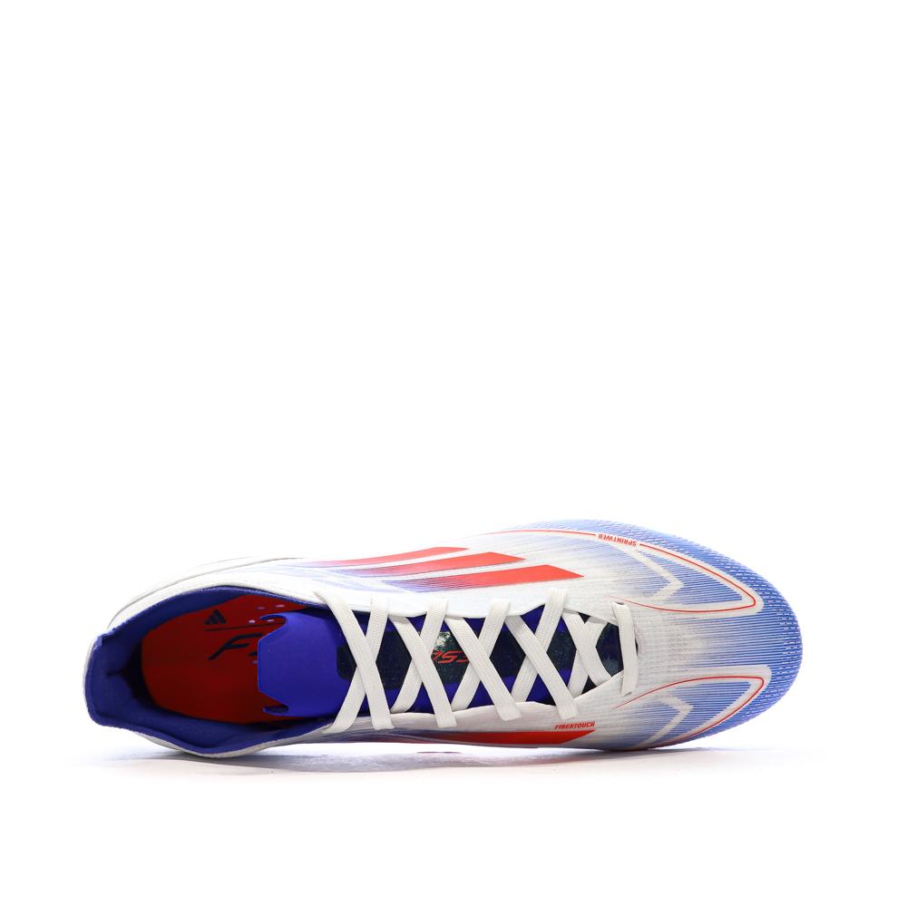 Chaussures Football Bleu/Rouge Homme Adidas F50 Pro vue 4