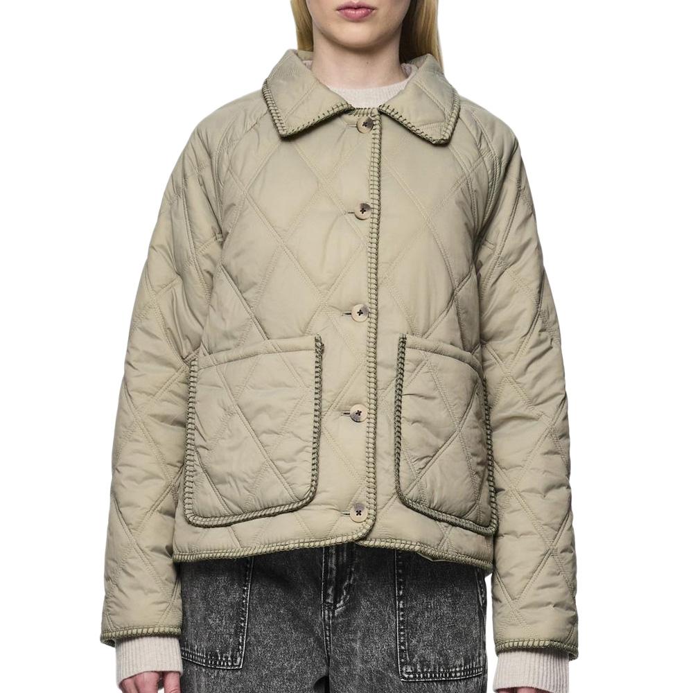 Veste Kaki Femme Pieces Naima pas cher