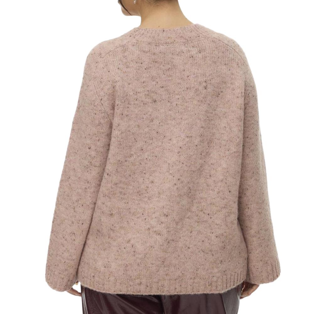 Pull en Maille Rose Femme Vero Moda Curve Cingrid vue 2