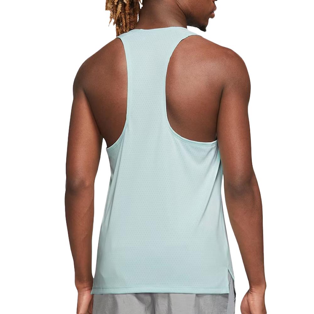 Débardeur de Sport Bleu Ciel Homme Nike Fast Singlet vue 2