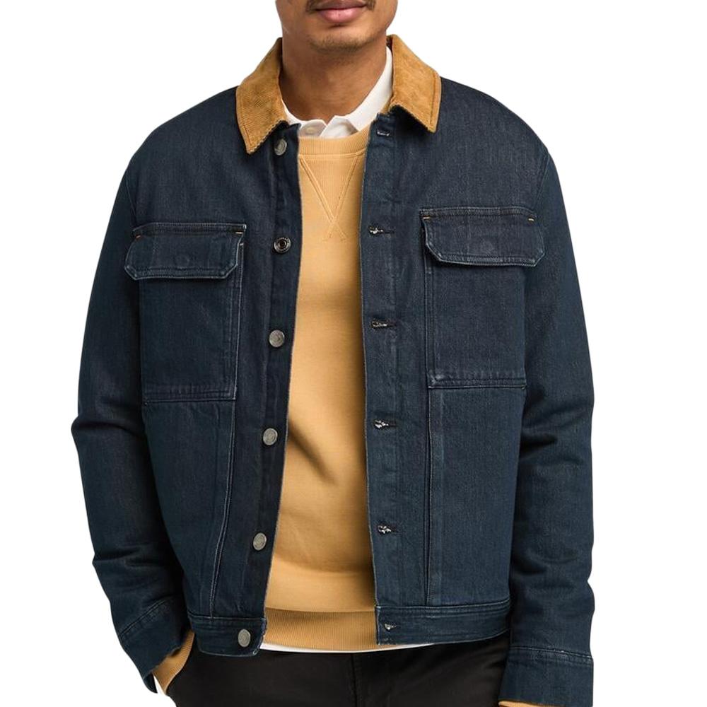 Veste en Jean Bleu Foncé Homme Timberland Trucker Insulated pas cher