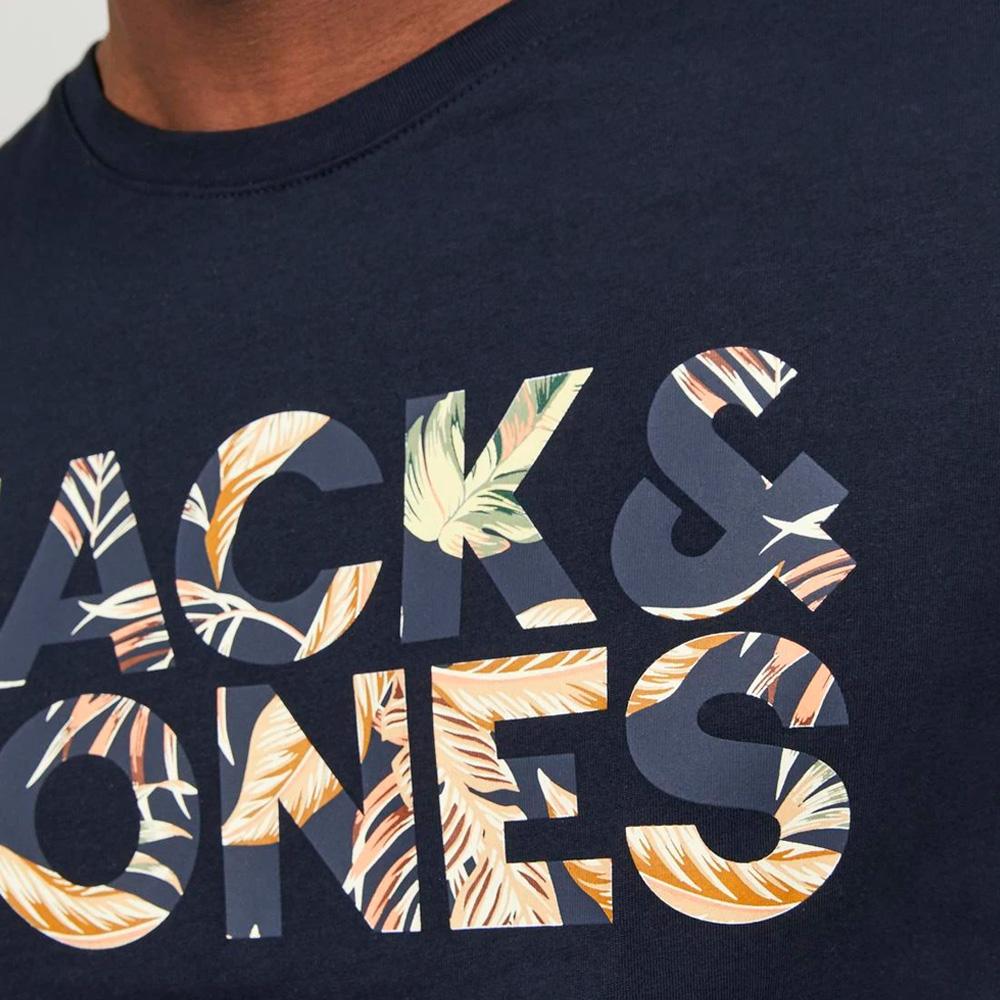 T-shirt Marine Homme Jack & Jones Jeff 12277928 vue 2