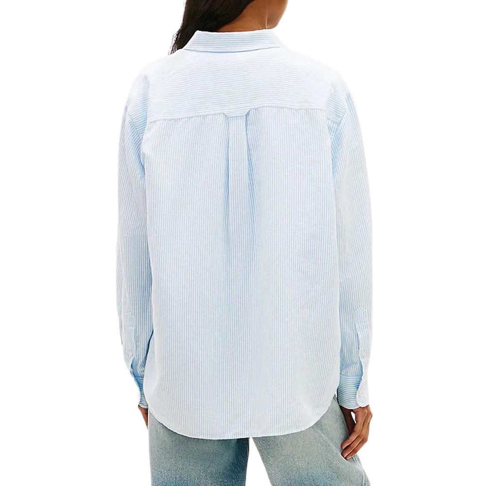 Chemise Blanc/Bleu Femme Tommy Hilfiger Tjw Rlx vue 2