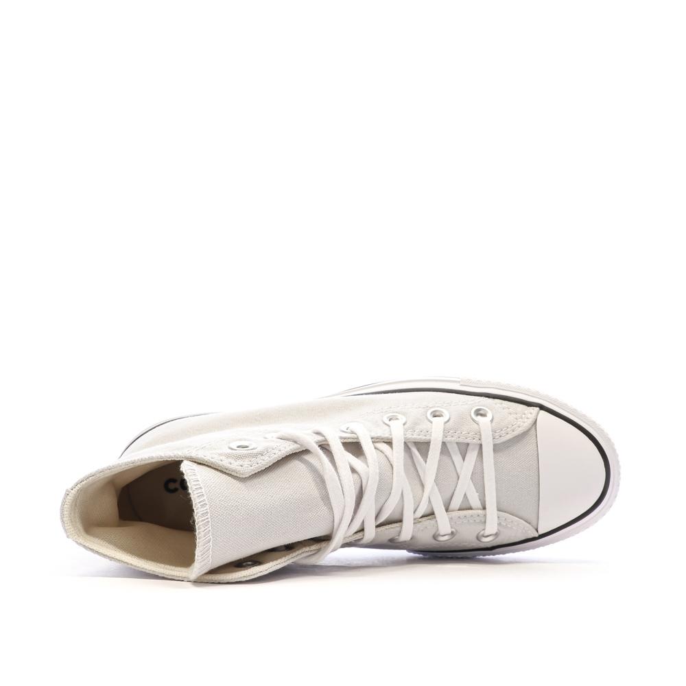 Baskets Grises Converse Femme Chuck Taylor All Star Lift vue 4