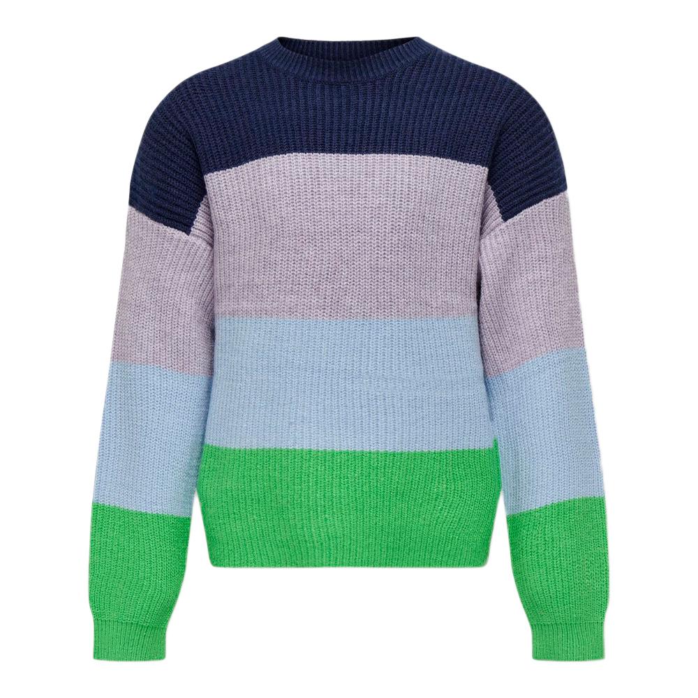 Pull Marine/Violet Fille Kids Only Stripe pas cher