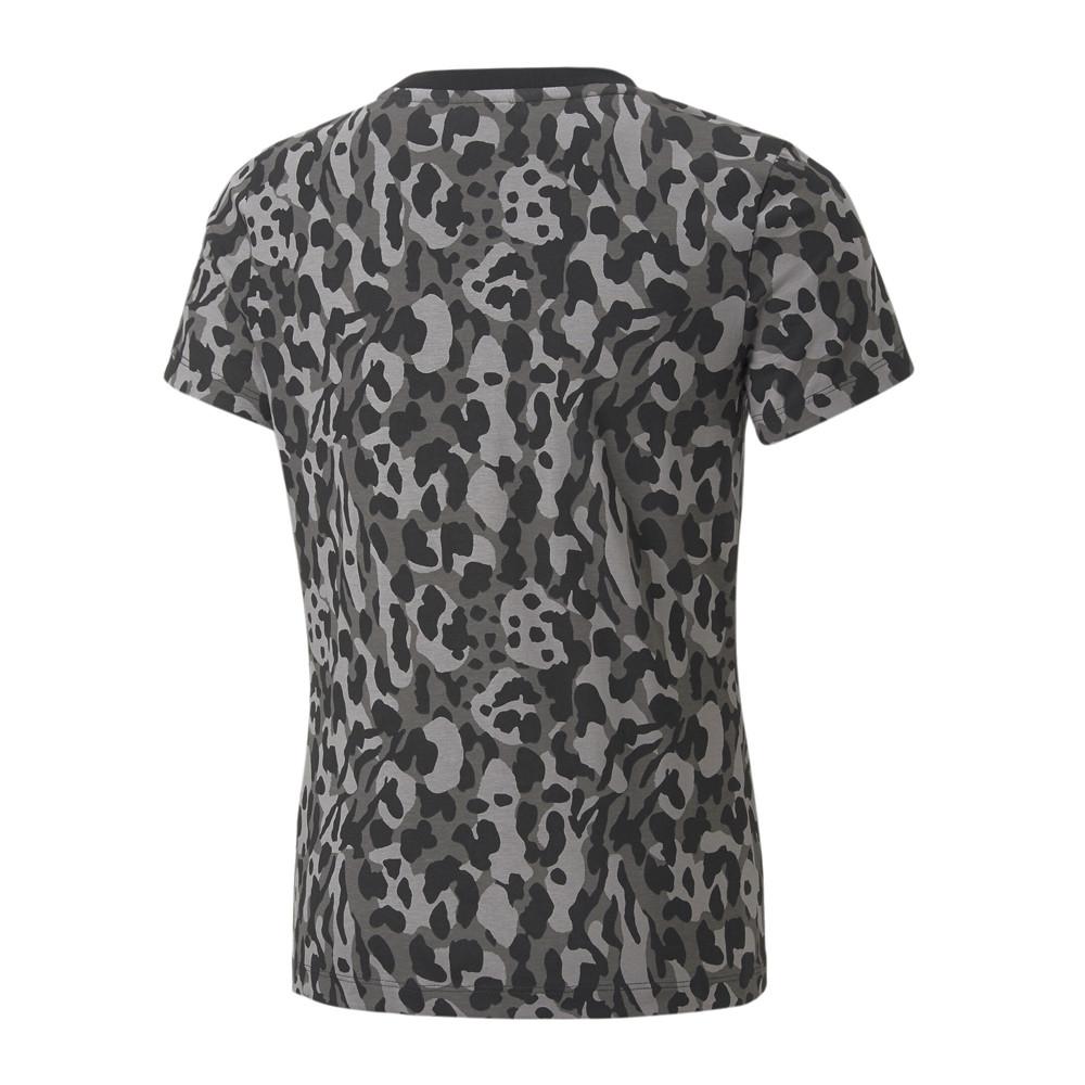 T-shirt Gris/Noir Fille Puma Alpha Aop vue 2