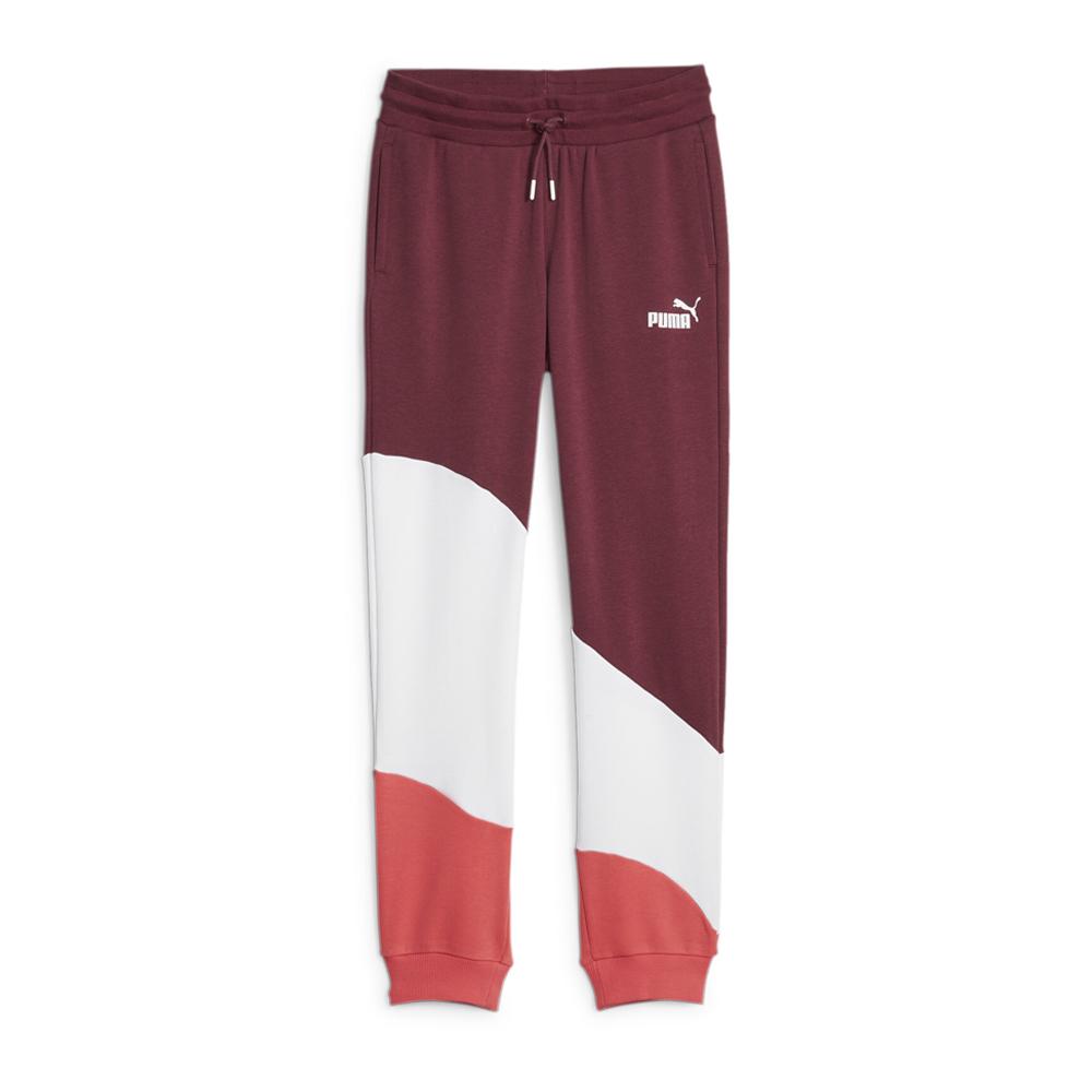 Jogging Rouge Fille Puma Power Colorblock pas cher