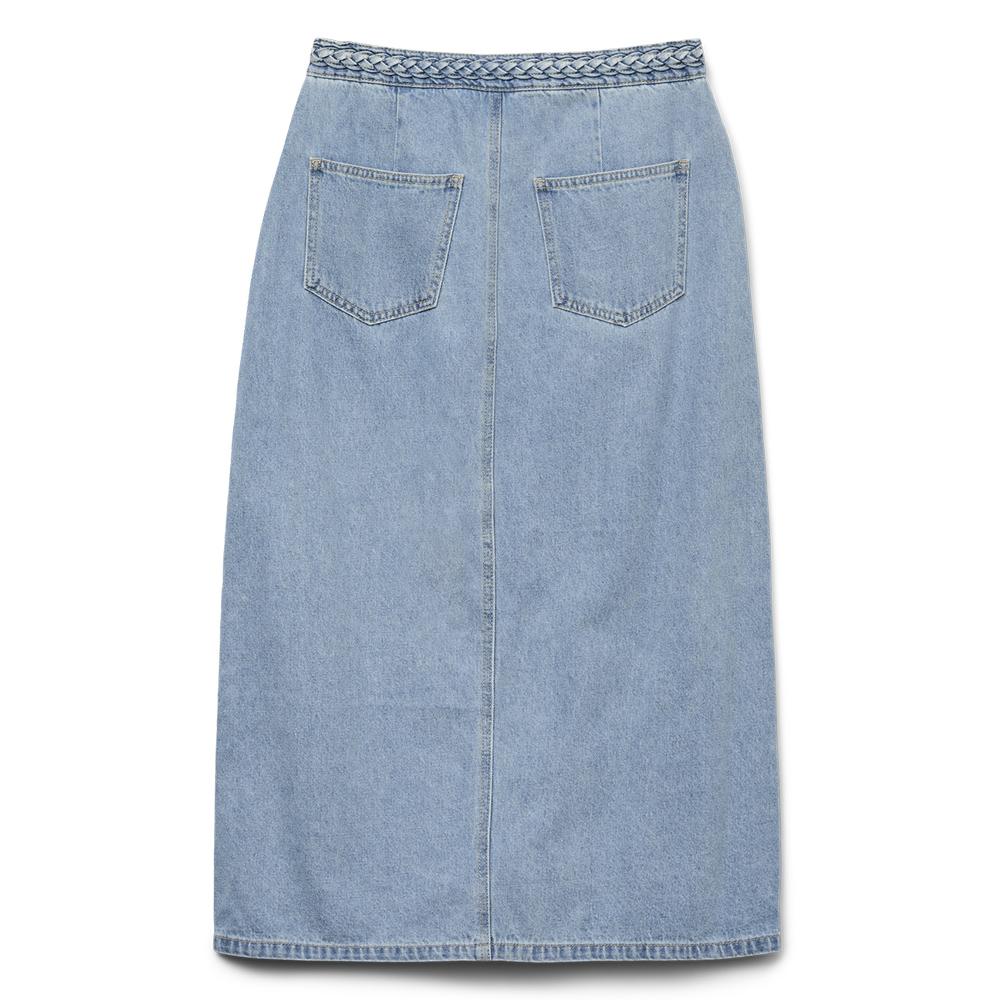 Jupe Longue Jean Bleu Femme Vero Moda Veri vue 3