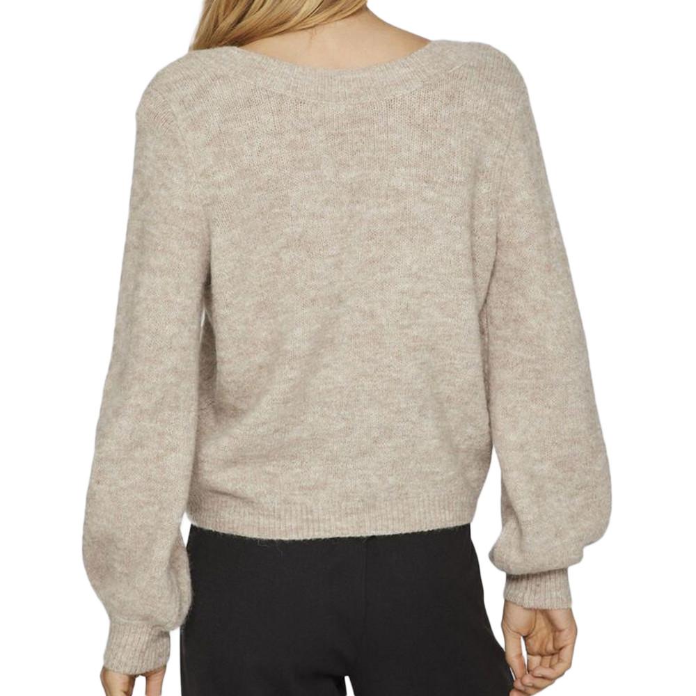Pull Beige Femme Vila Jamina vue 2