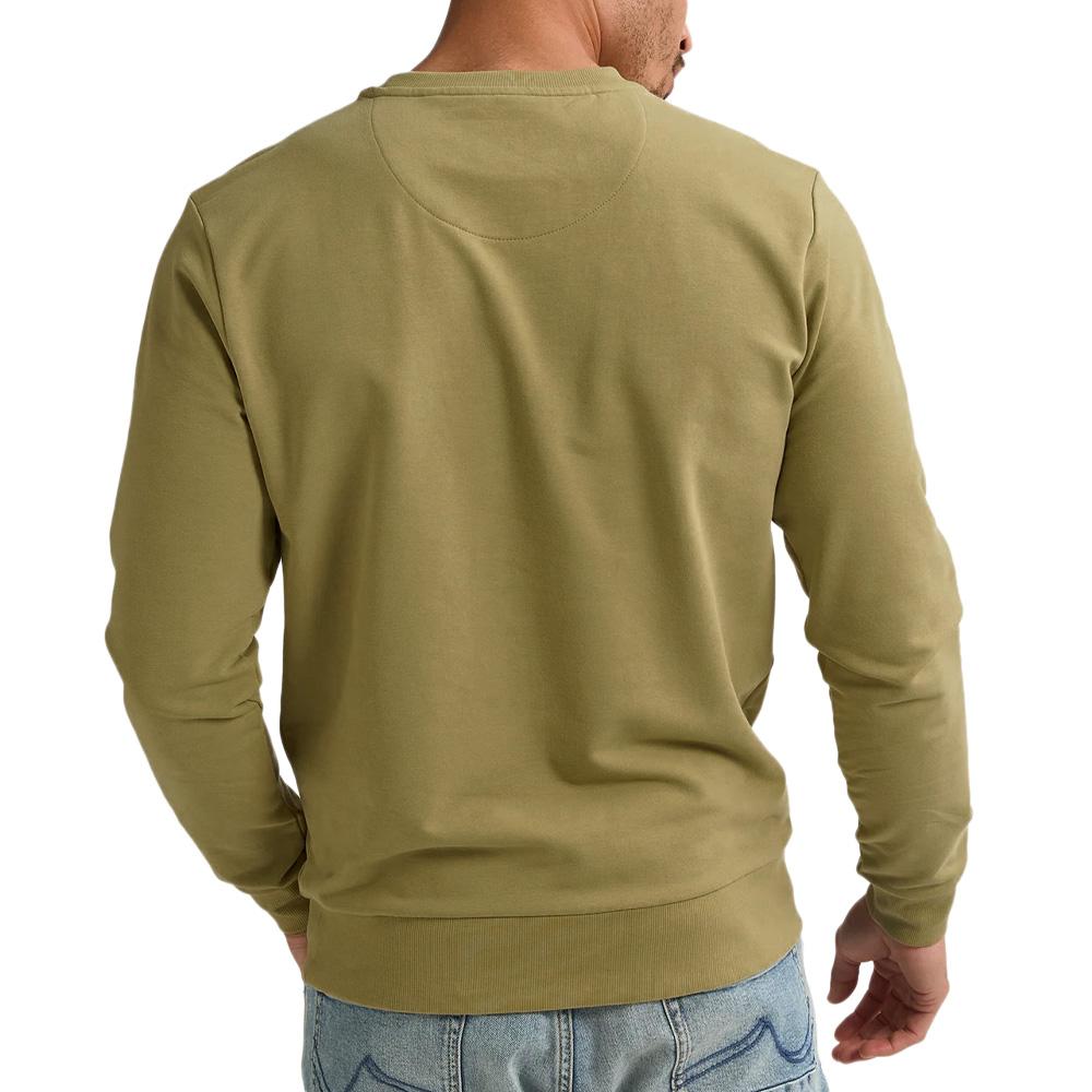 Sweat Vert Kaki Homme Petrol Industries Neck vue 2