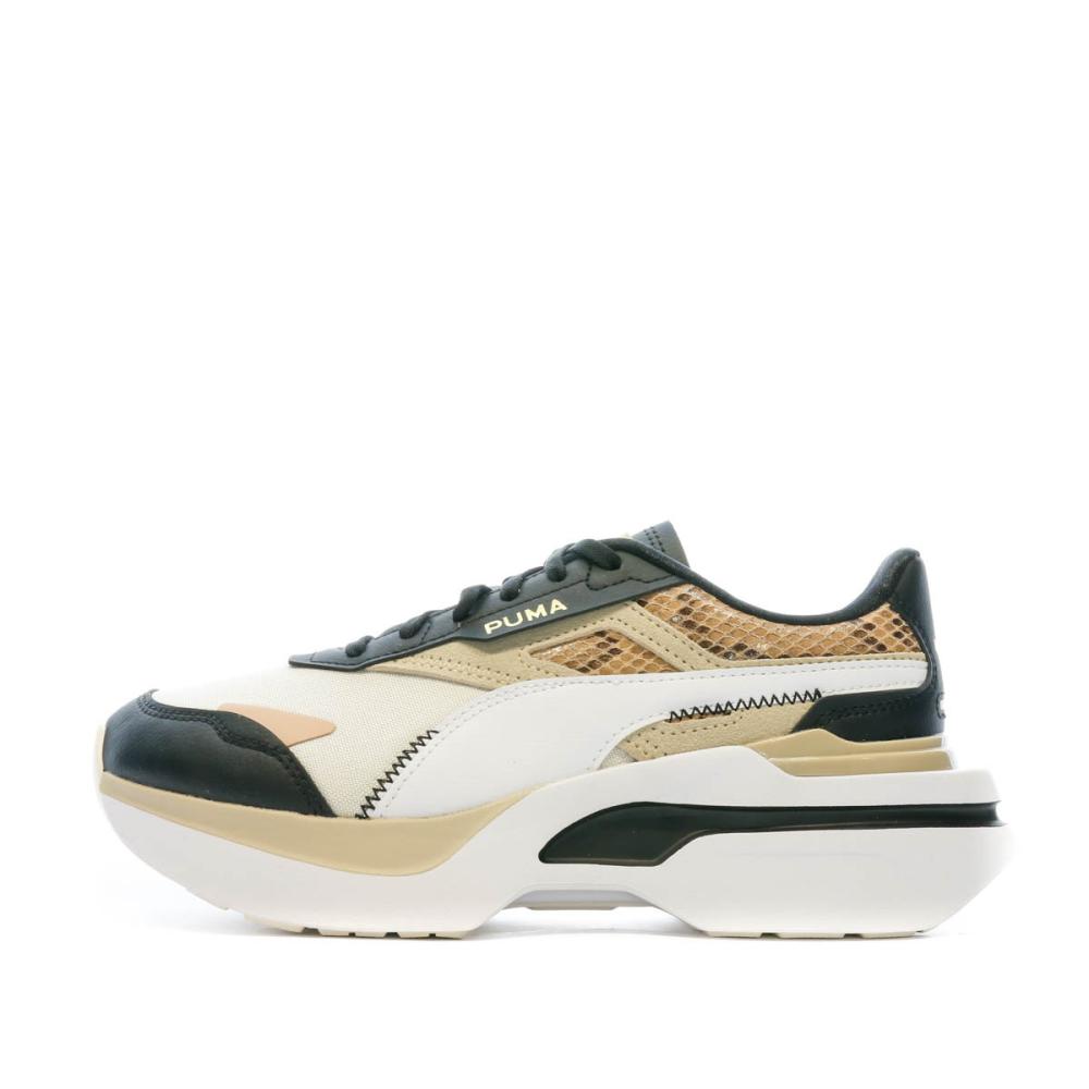 Baskets Blanches/Noires Femme Puma Kosmo Rider pas cher