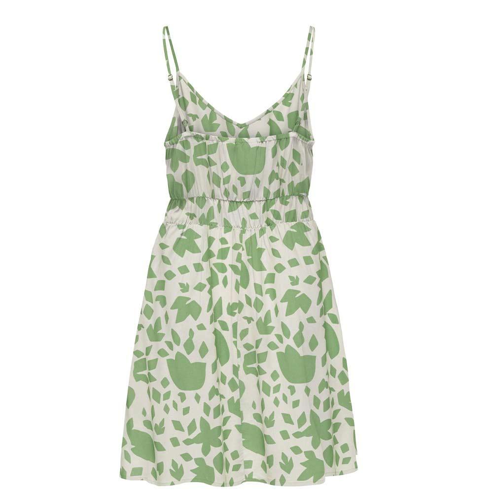 Robe Beige/Verte Femme Only Selina vue 3