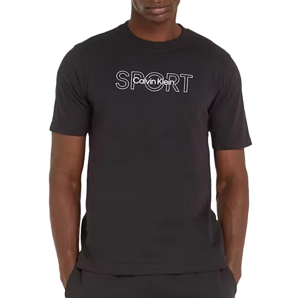 T-shirt Noir Homme Calvin Klein Jeans 00GMS4K169 pas cher