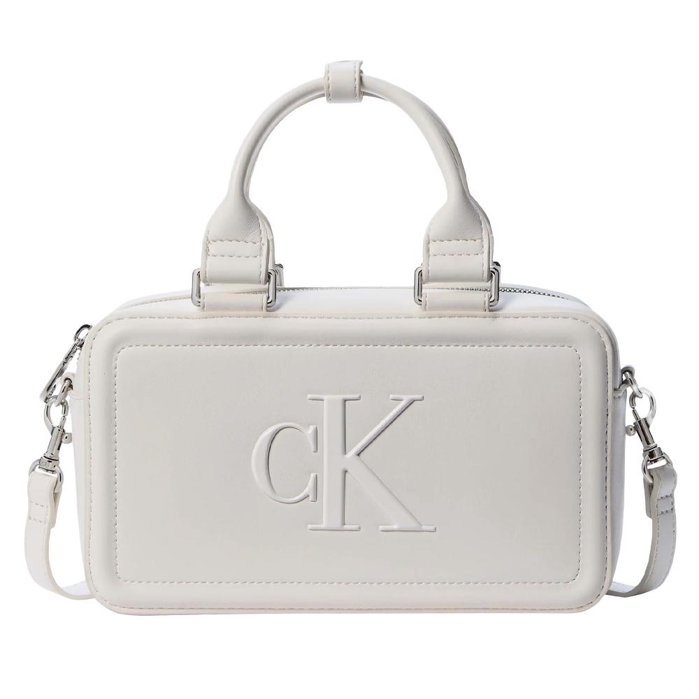 Sac à bandoulière Blanc Femme Calvin Klein Jeans Bold pas cher