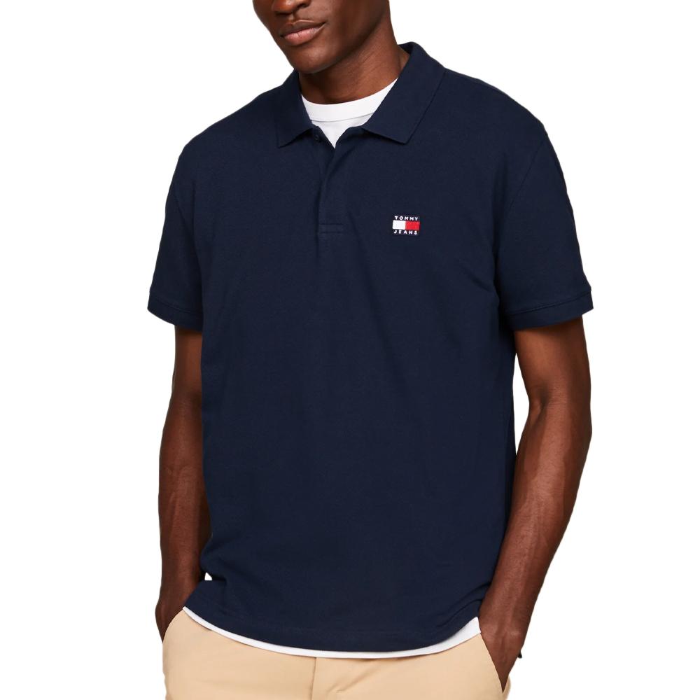 Polo Noir Homme Tommy Hilfiger Badge pas cher