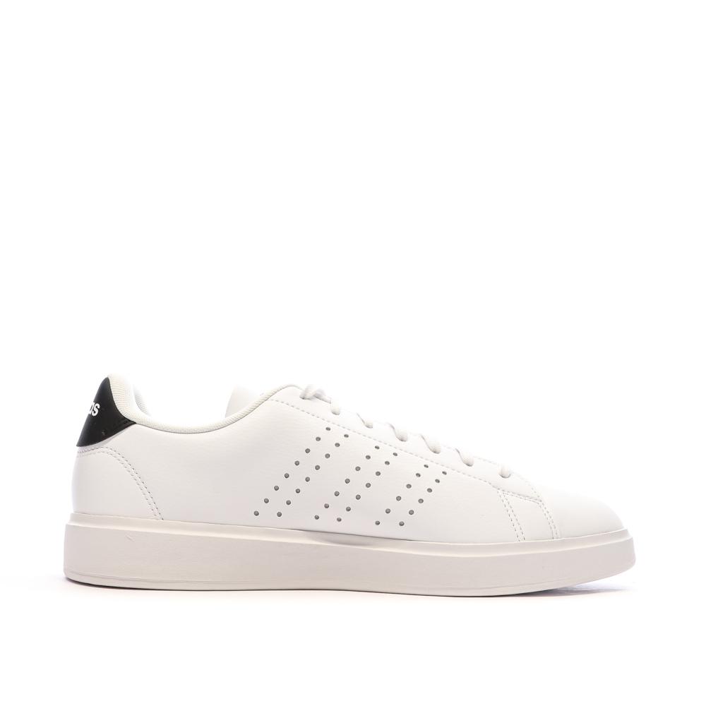 Baskets Blanches/Noir Homme Adidas Advantage 2.0 vue 2