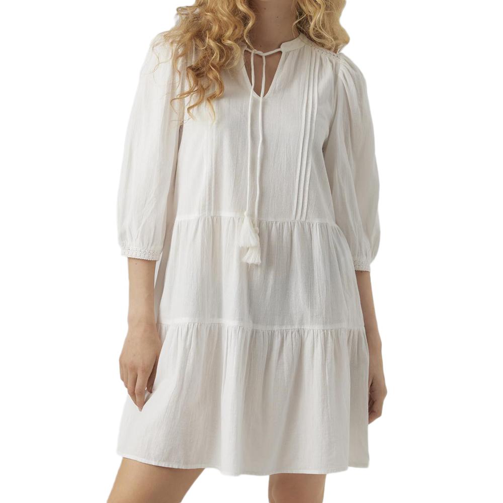 Robe Blanche Femme Vero Moda Pretty pas cher