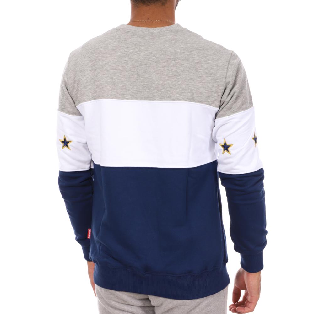 Sweat Gris/Blanc/Bleu Homme Supreme Grip Silac vue 2