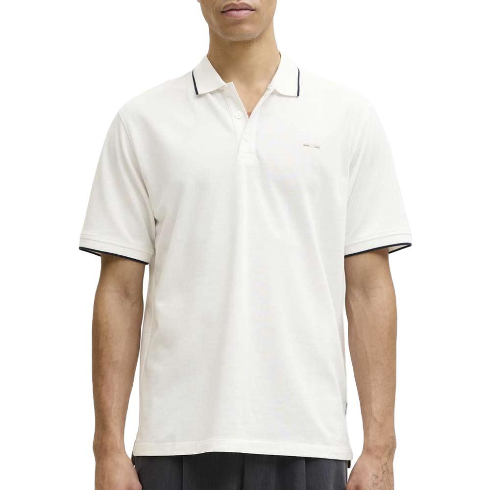 Polo Blanc Homme Jack & Jones Blualves pas cher