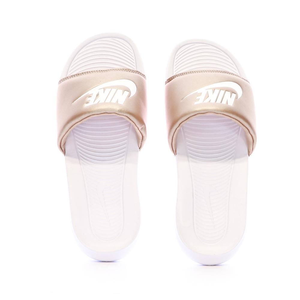 Claquettes Rose/Blanche Femme Nike Victori One vue 3