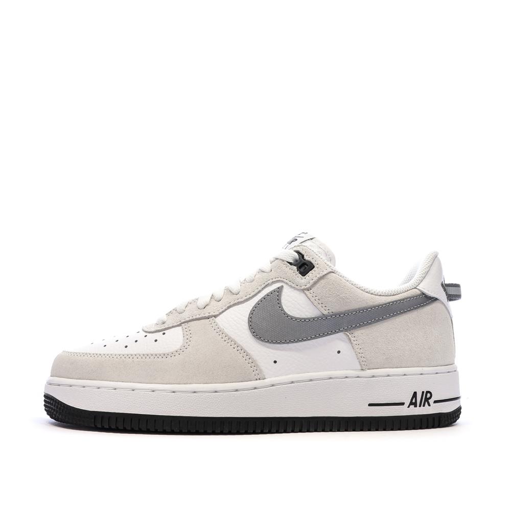 Baskets Blanc/Gris Homme Nike Air Force 1 '07 Lv8 pas cher