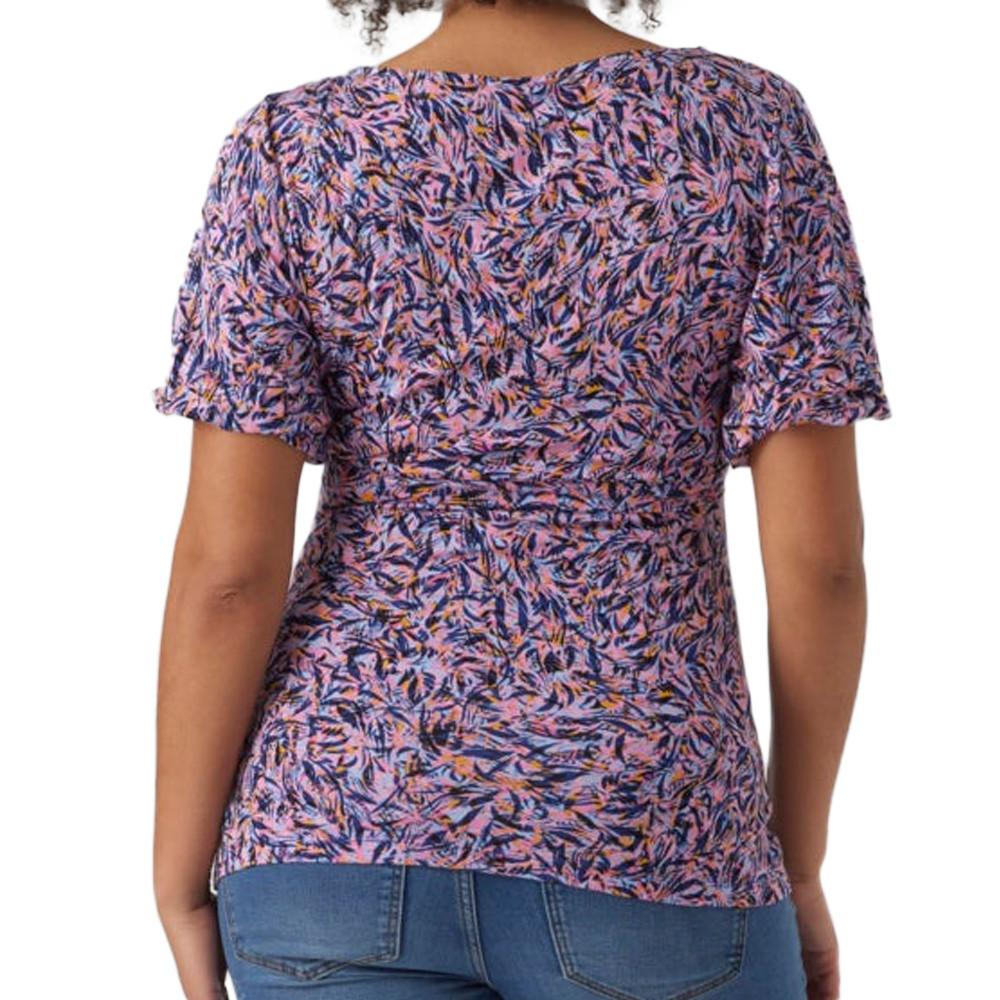 T-Shirt De Grossesse Violet/Rose Femme Mamalicious Wanessa vue 2