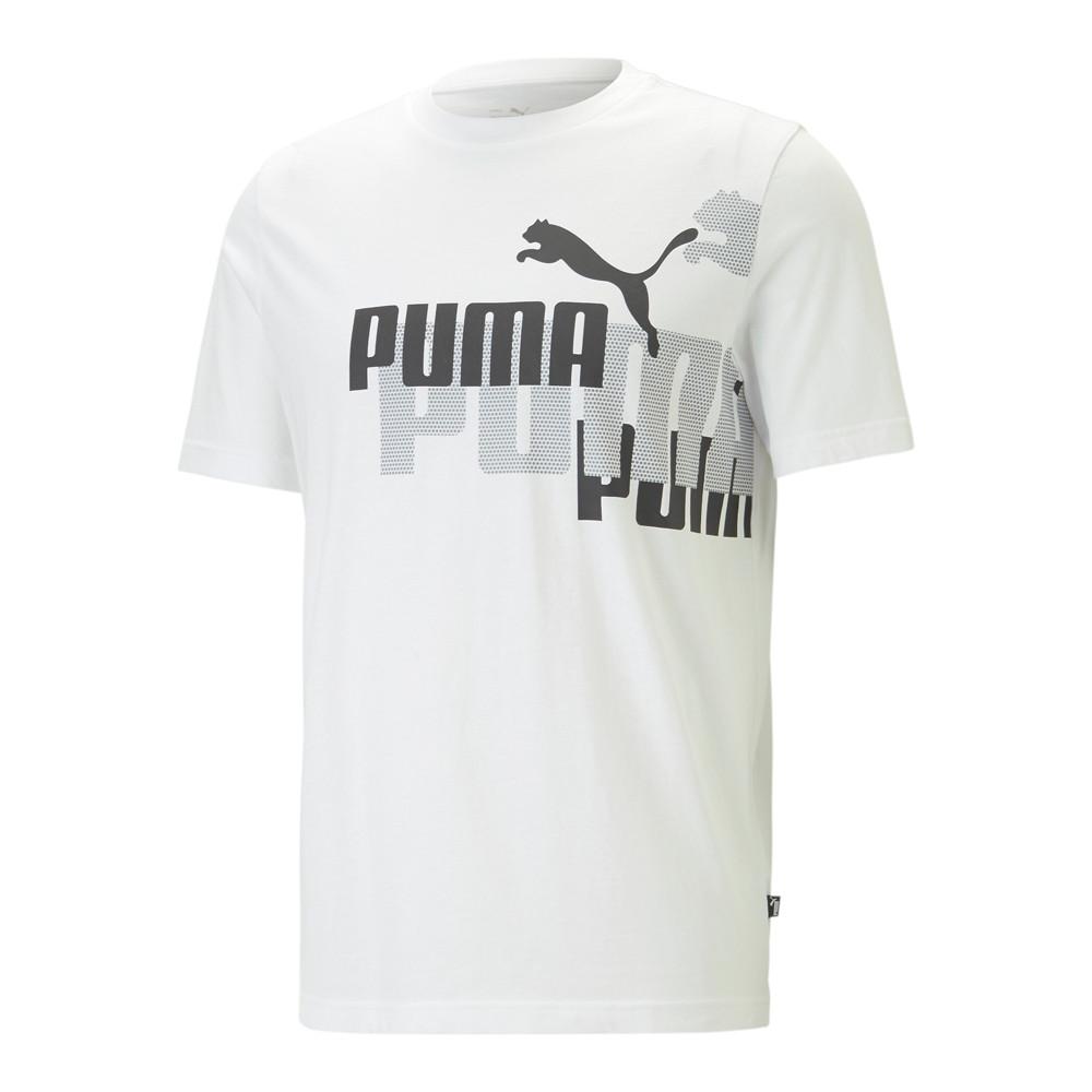 T-shirt Blanc/Noir Homme Puma Power pas cher