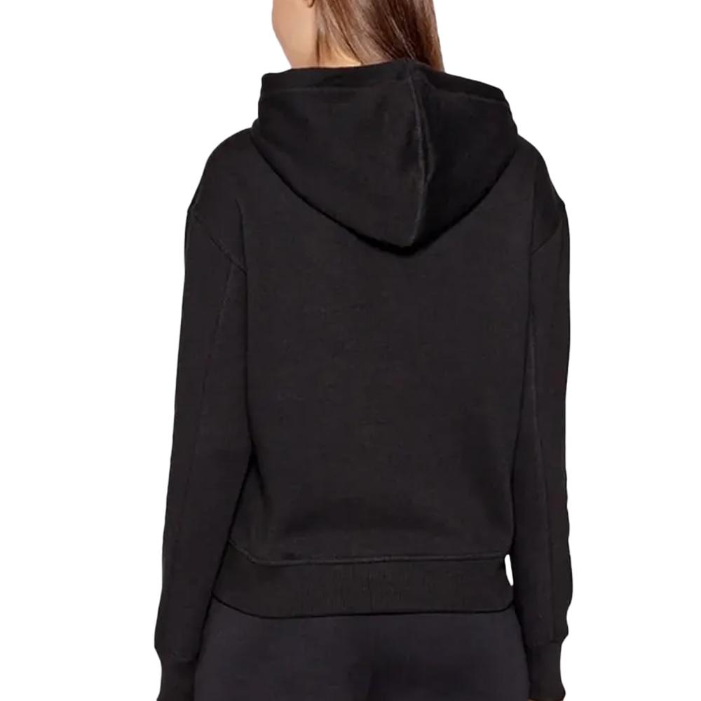 Sweat à Capuche Noir Femme Calvin Klein Jeans Embroidery vue 2