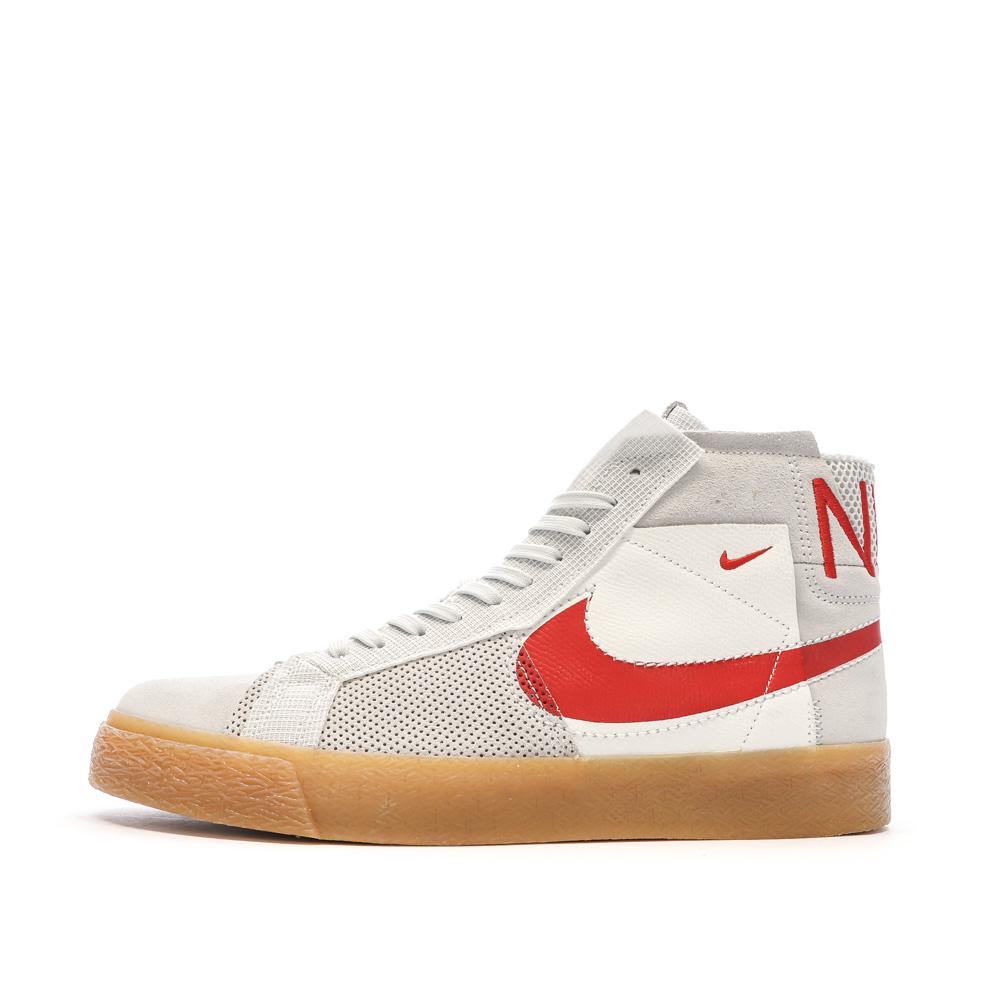 Baskets Grise/Rouge Homme Nike Sb Zoom Blazer pas cher