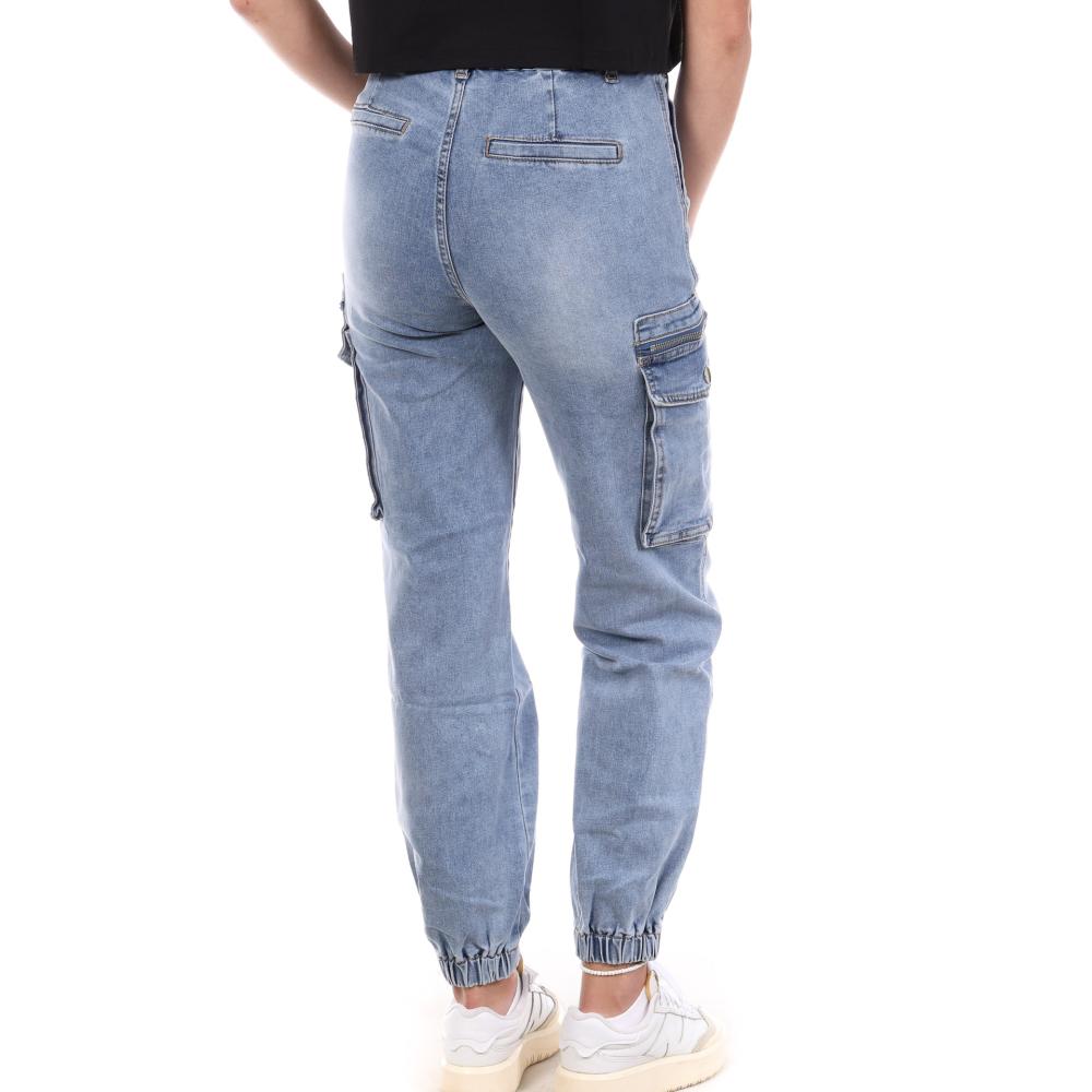 Pantalon Cargo Bleu Femme Monday Premium 3178 vue 2