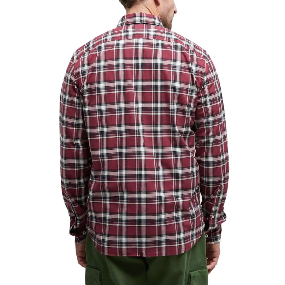 Chemise à Carreaux Marine/Bordeaux Homme Timberland Poplin vue 2