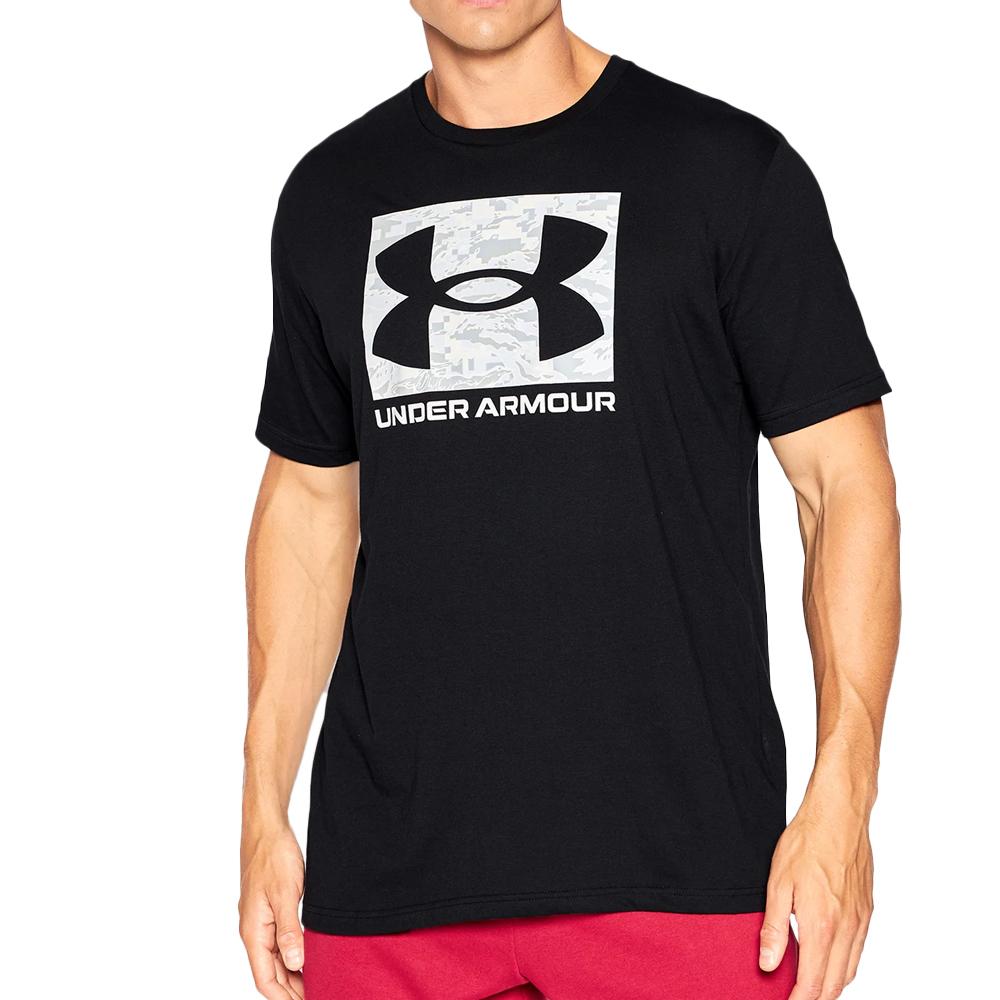 T-Shirt Noir Homme Under Armour Camo Boxed pas cher