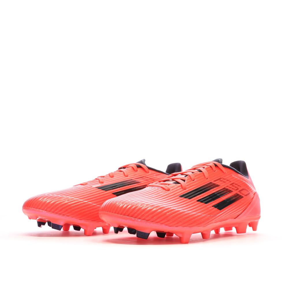 Chaussures de Foot Rose Fluo Homme Adidas F50 League FG/MG vue 6