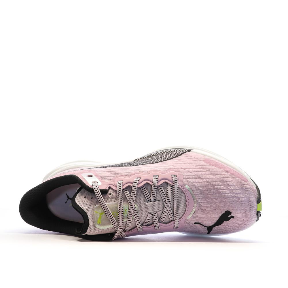 Chaussures de running Noires/Oranges Femme Puma Deviate Nitro 2 vue 4