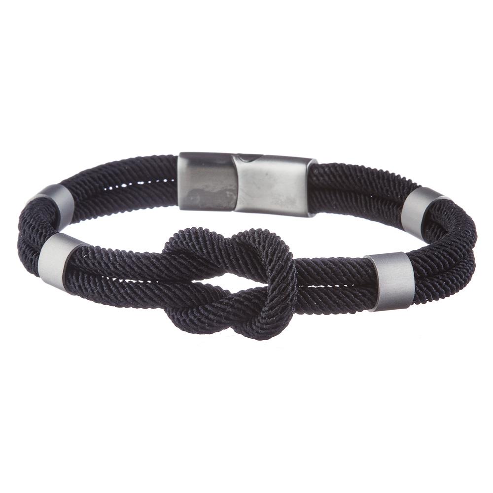 Bracelet Cordon Marin-fermoir Noir Homme Geographical Norway SG-315026 pas cher