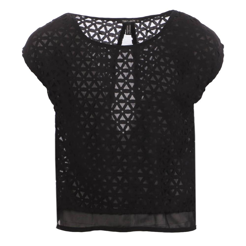 T-shirt Noir Fille Teddy Smith Tahiner pas cher