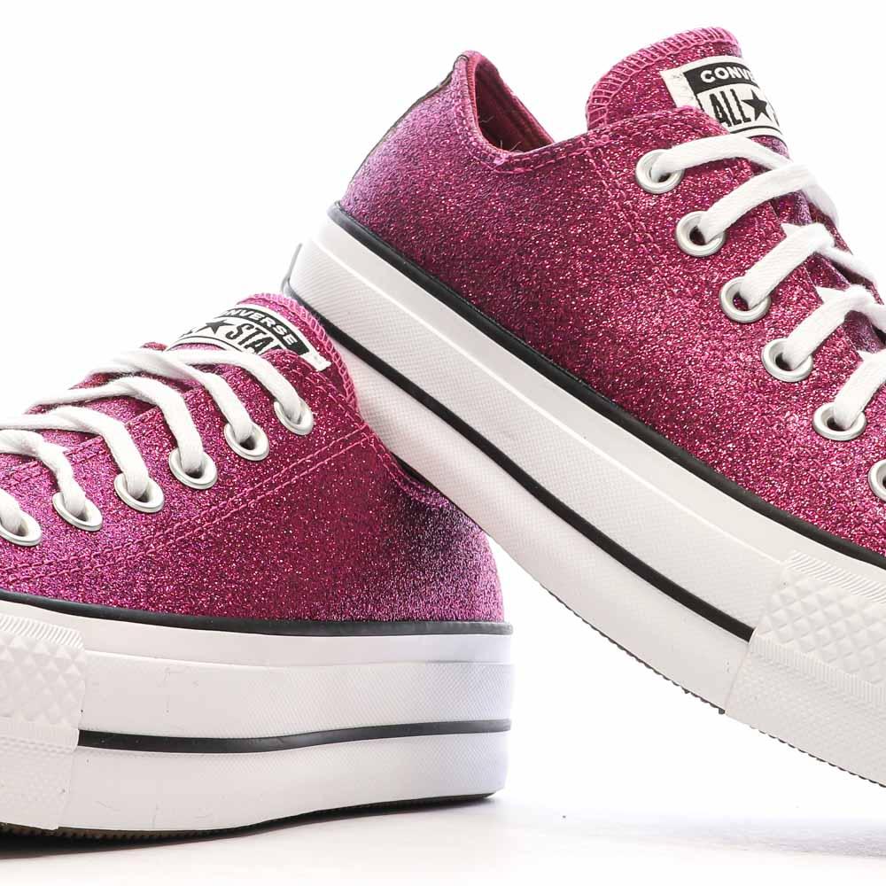 Baskets Roses Femme Converse Chuck Taylor All Star Lift A05438C vue 7