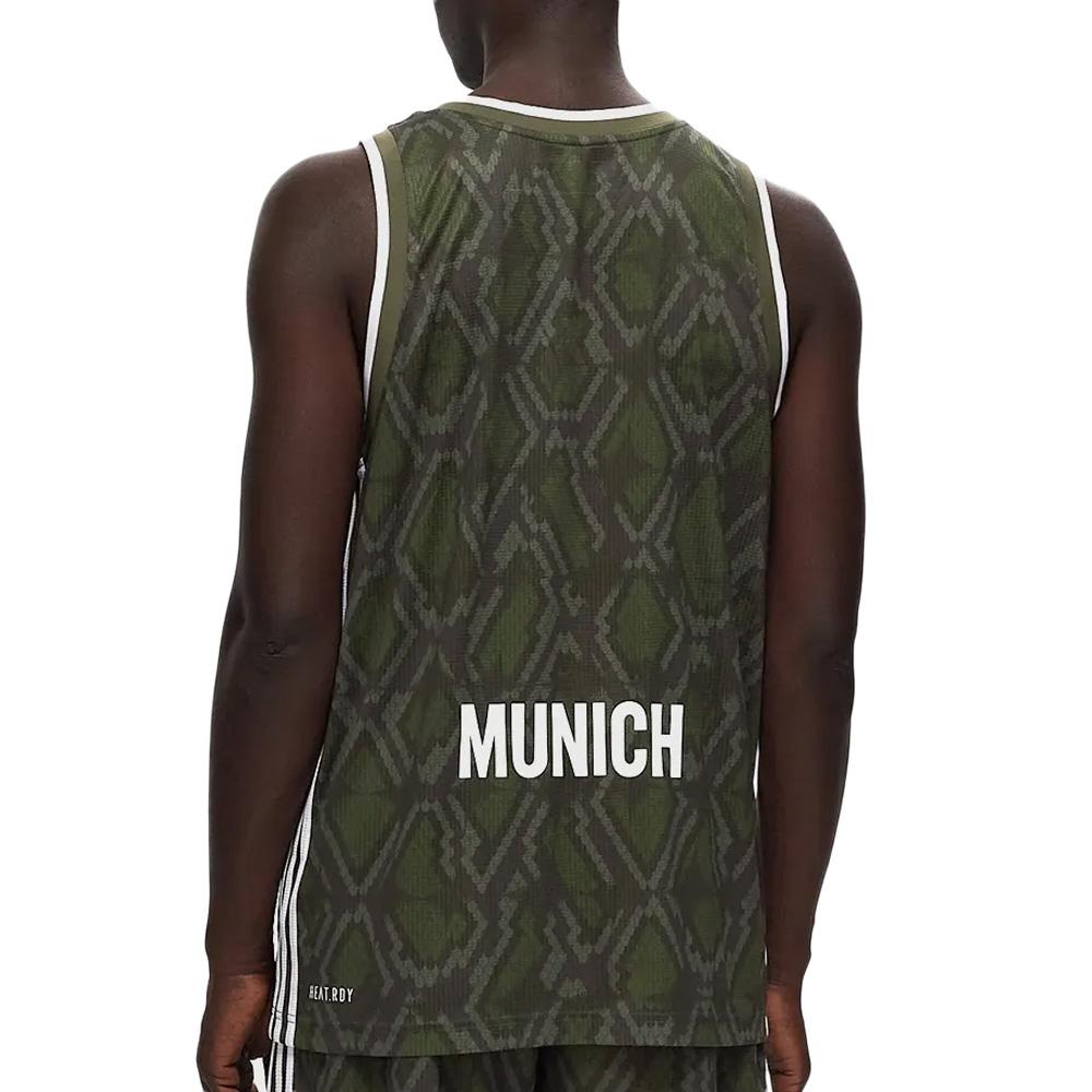 Bayern Munich Maillot Basketball Kaki Homme Adidas BSTN vue 2