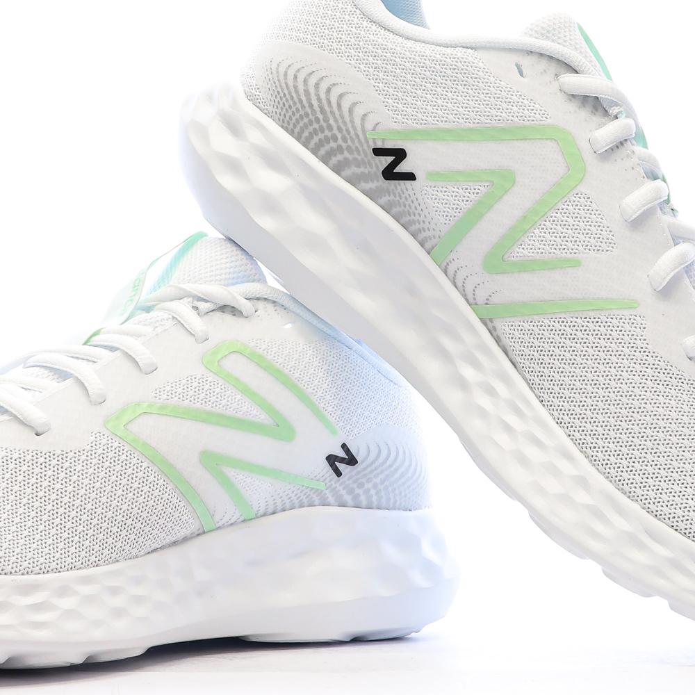 Chaussures de Running Blanches/Verte Homme New Balance 411 vue 7