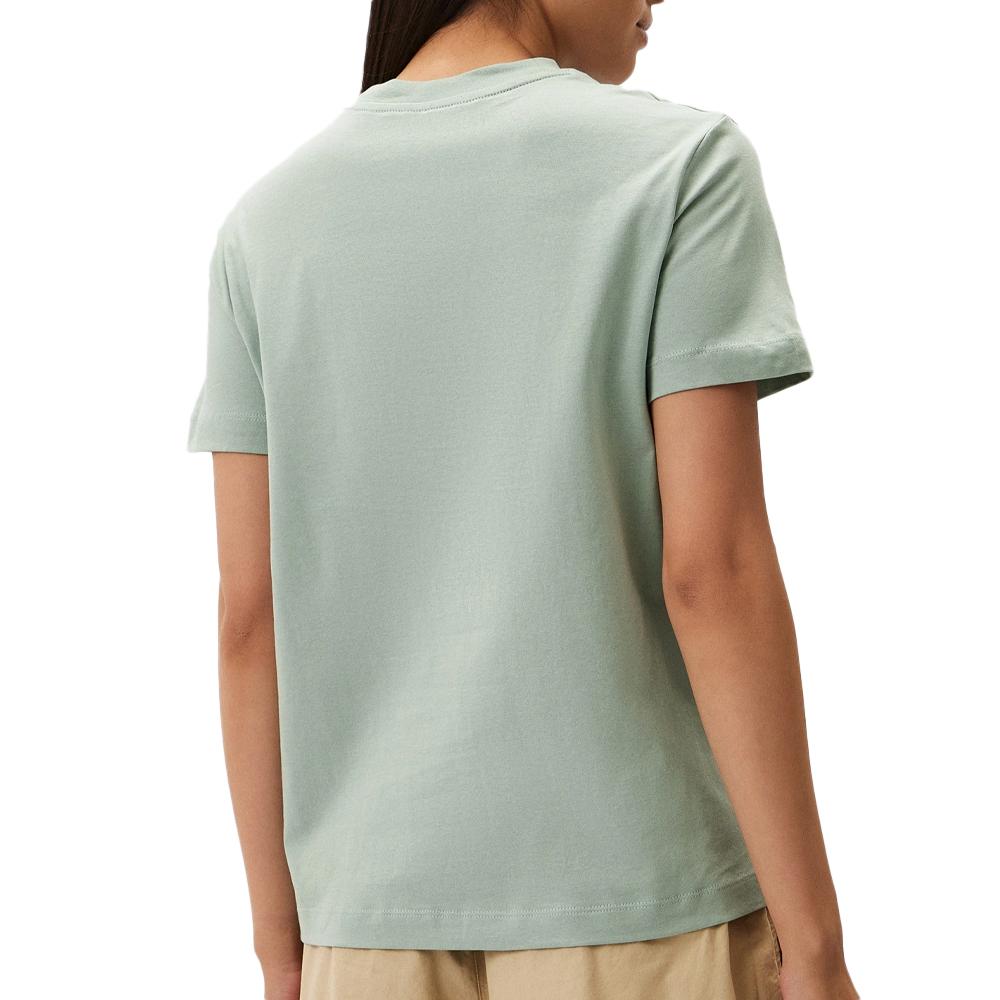T-shirt Vert Femme Calvin Klein Jeans Embroidered vue 2