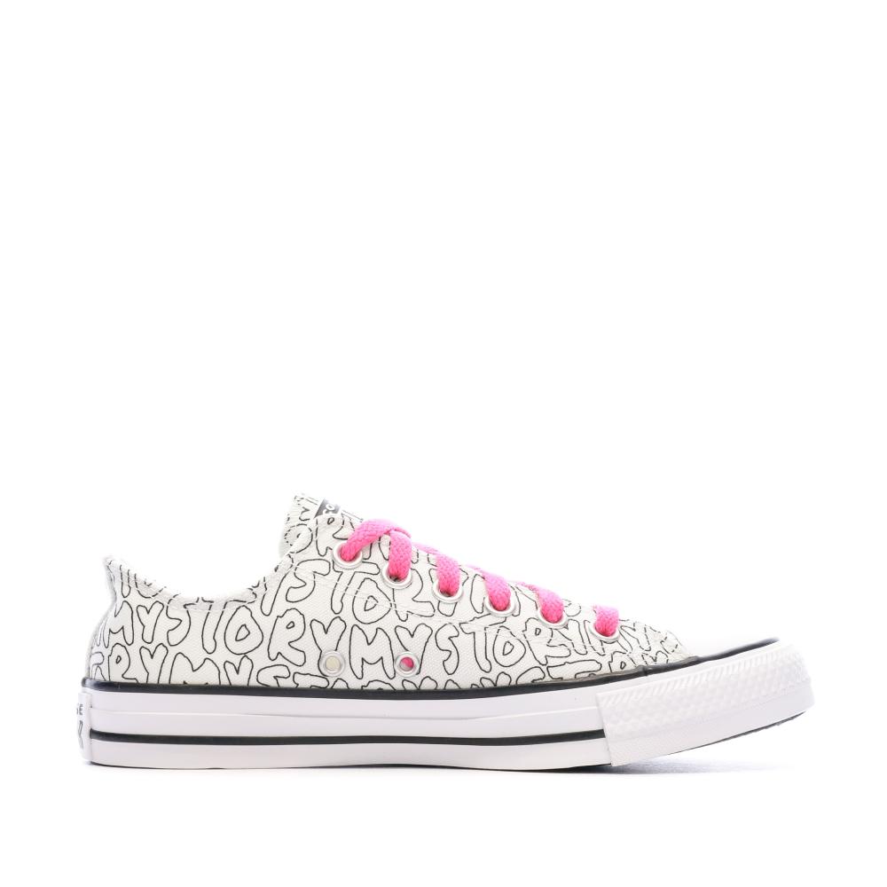Baskets Blanches Femme Converse 170297C vue 2