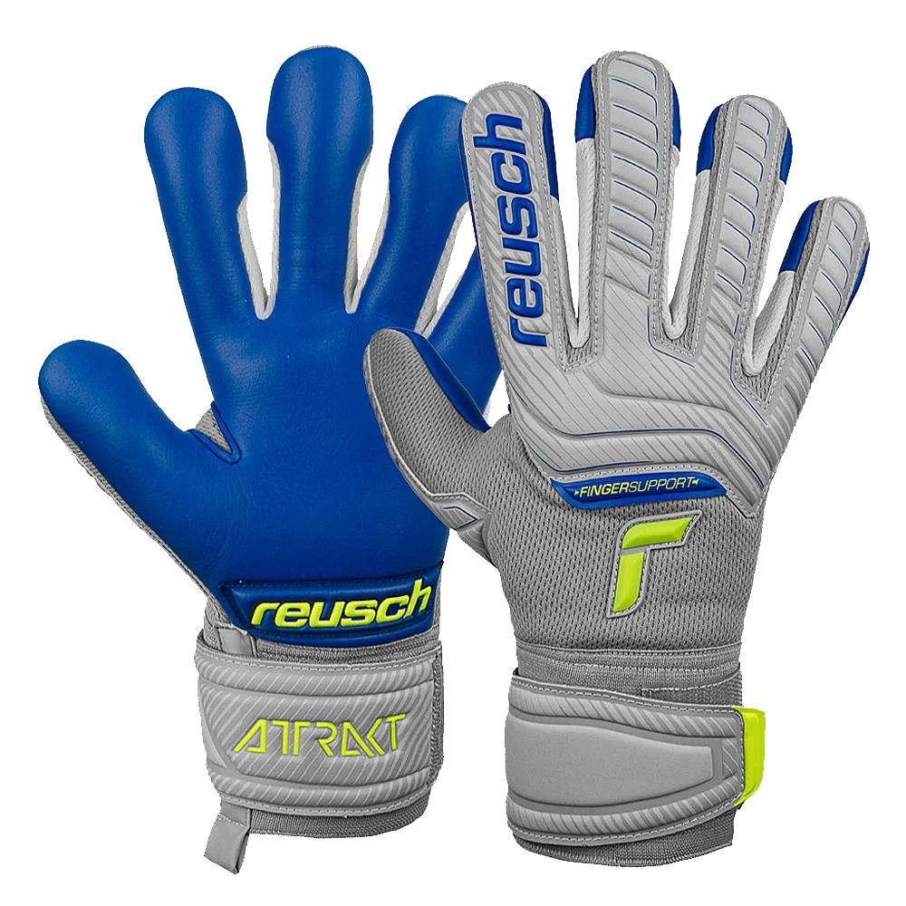 Gants de Gardien Gris/Bleu Reusch Attrakt pas cher