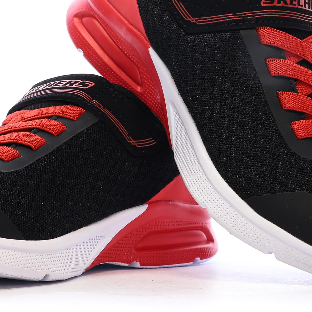 Baskets Noir/Rouge Garçon Skechers Microspec Max-Gorvix vue 7